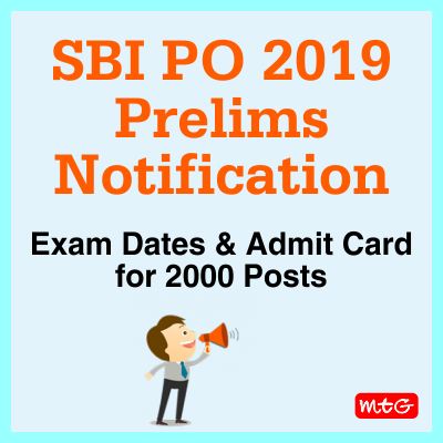 Sbi Po Prelims Notification Exam Dates Admit Card For Posts