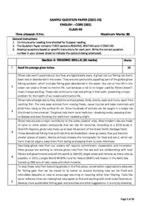 English Core Class 12 Sample Paper - MTG Blog