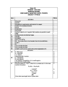 Marking Scheme Physics Class 12 Mtg Blog Marking Scheme Physics Class 12 Mtg Blog