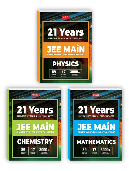 21 Years JEE Main Chapterwise Solution PCM Combo - MTG Blog