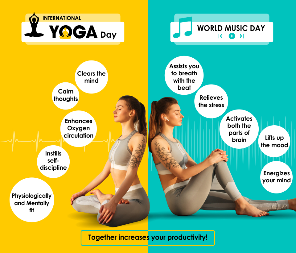 how do yoga and music help in studies