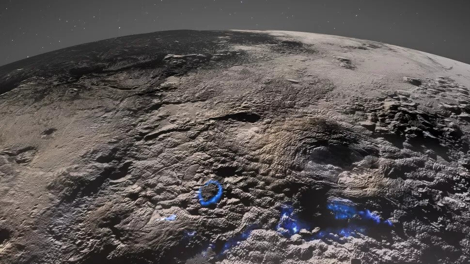 Ice volcanoes on Pluto